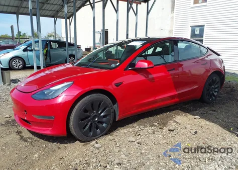 2022 Tesla Model 3 Long Range Dual Motor All-Wheel Drive from USA, damaged, VIN 5YJ3E1EB4NF288516